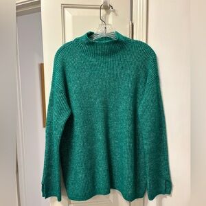 LOFT green Women's mock Neck Sweater